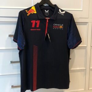 Castore Oracle Red Bull Racing Perez collared shirt, size XL